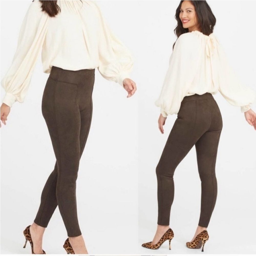 WOMENS MEDIUM SPANX SUEDE PULL ON PANTS